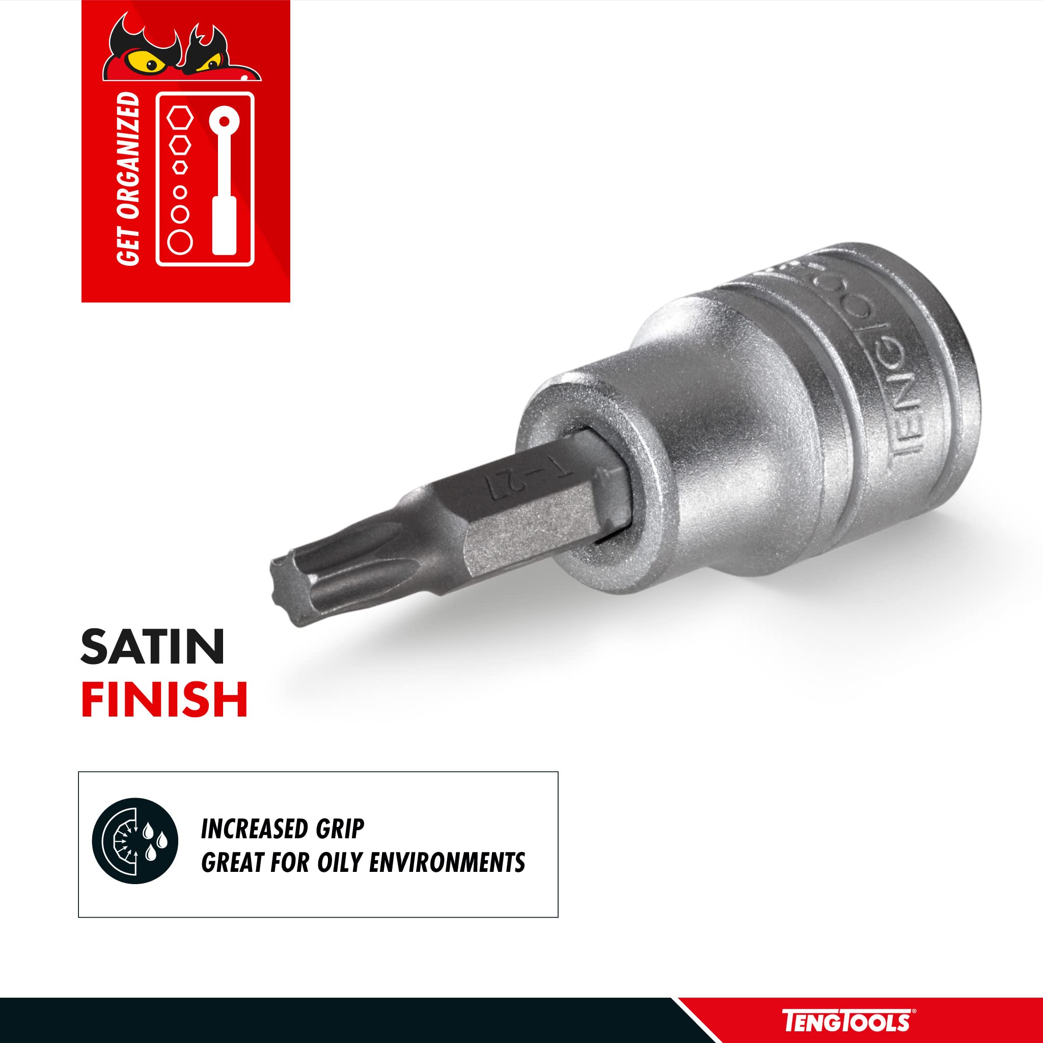 Amazon.com: Teng Tools 3/8 Drive TX30 Torx Bit Socket, 23 mm Long
